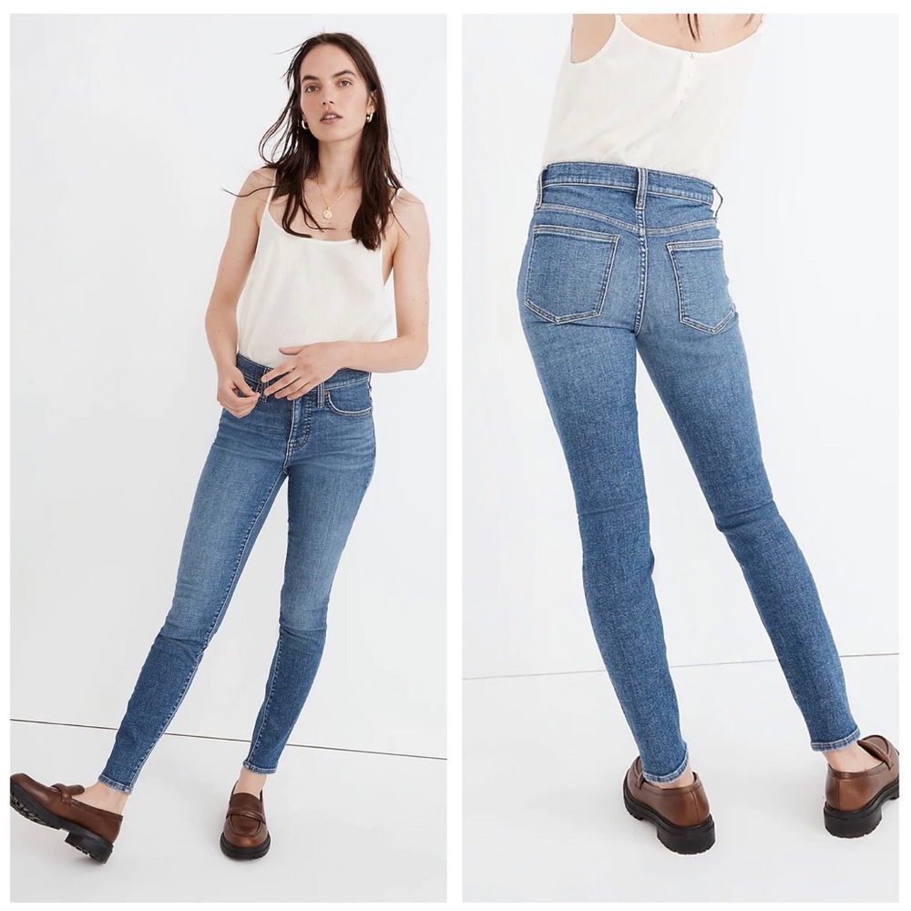 MADEWELL 9" Mid Rise Skinny Jeans Heathfield Wash